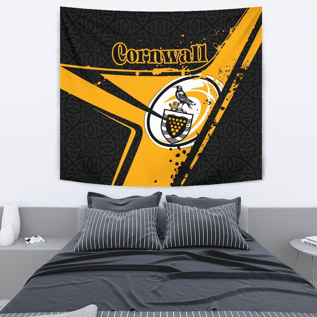 Cornwall Rugby Tapestry - Cornish Rugby - Vibe Hoodie Shop