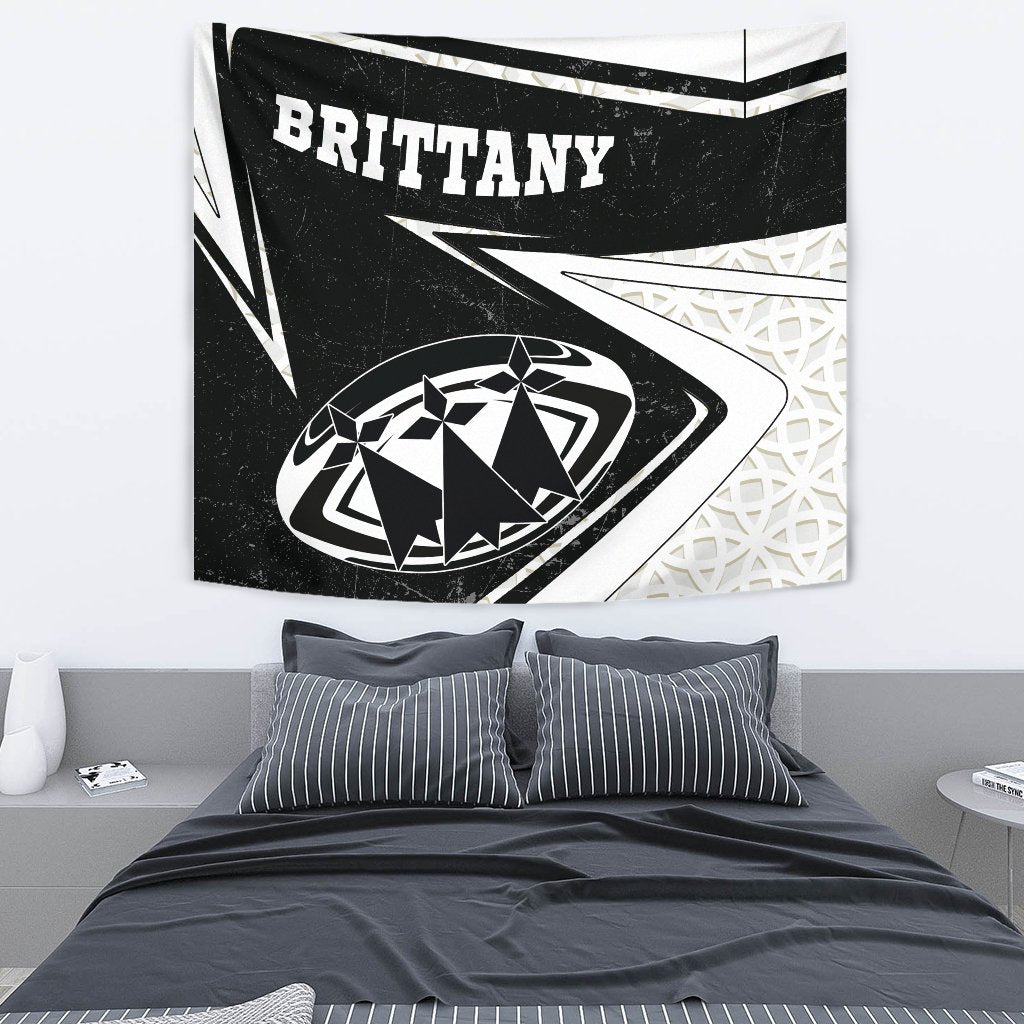 Brittany Rugby Tapestry - Celtic Bretagne Rugby Ball - Vibe Hoodie Shop