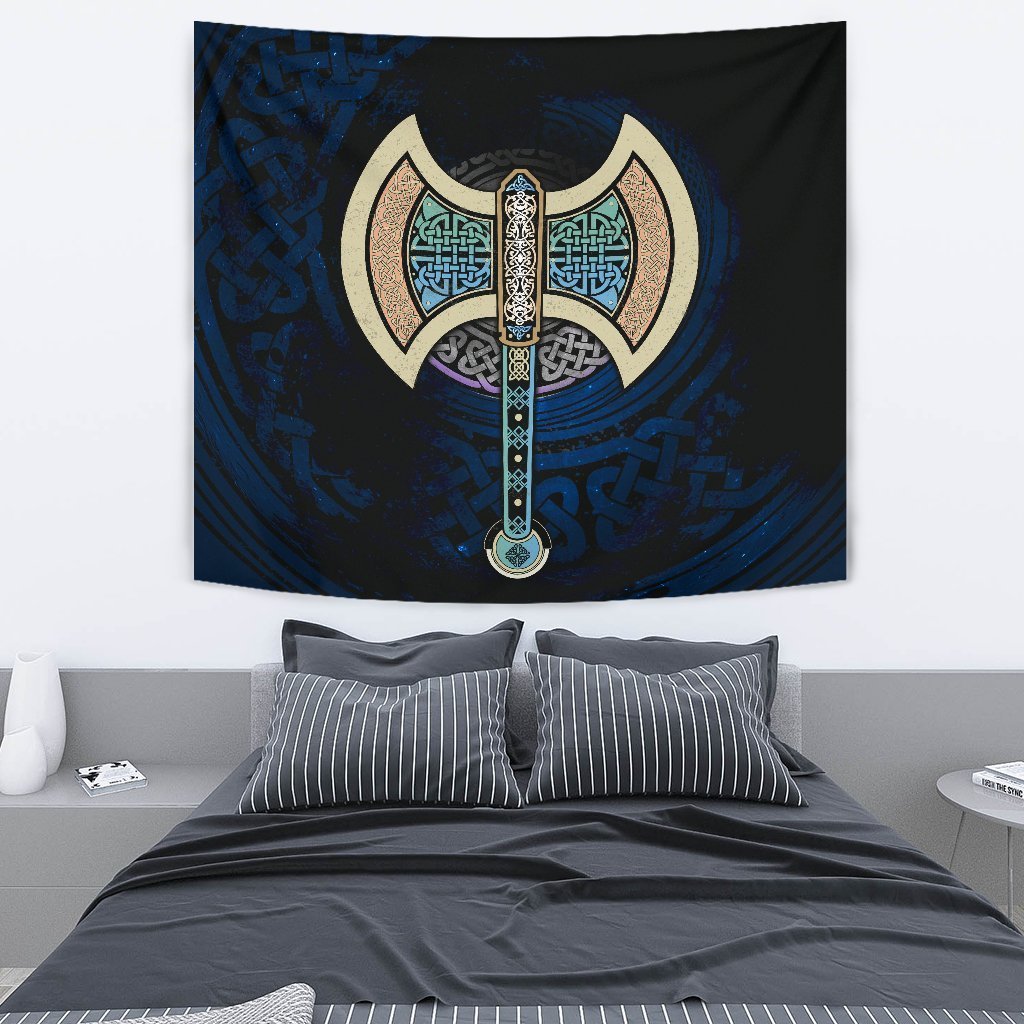 Celtic Knotwork Labrys Tapestry - Vibe Hoodie Shop