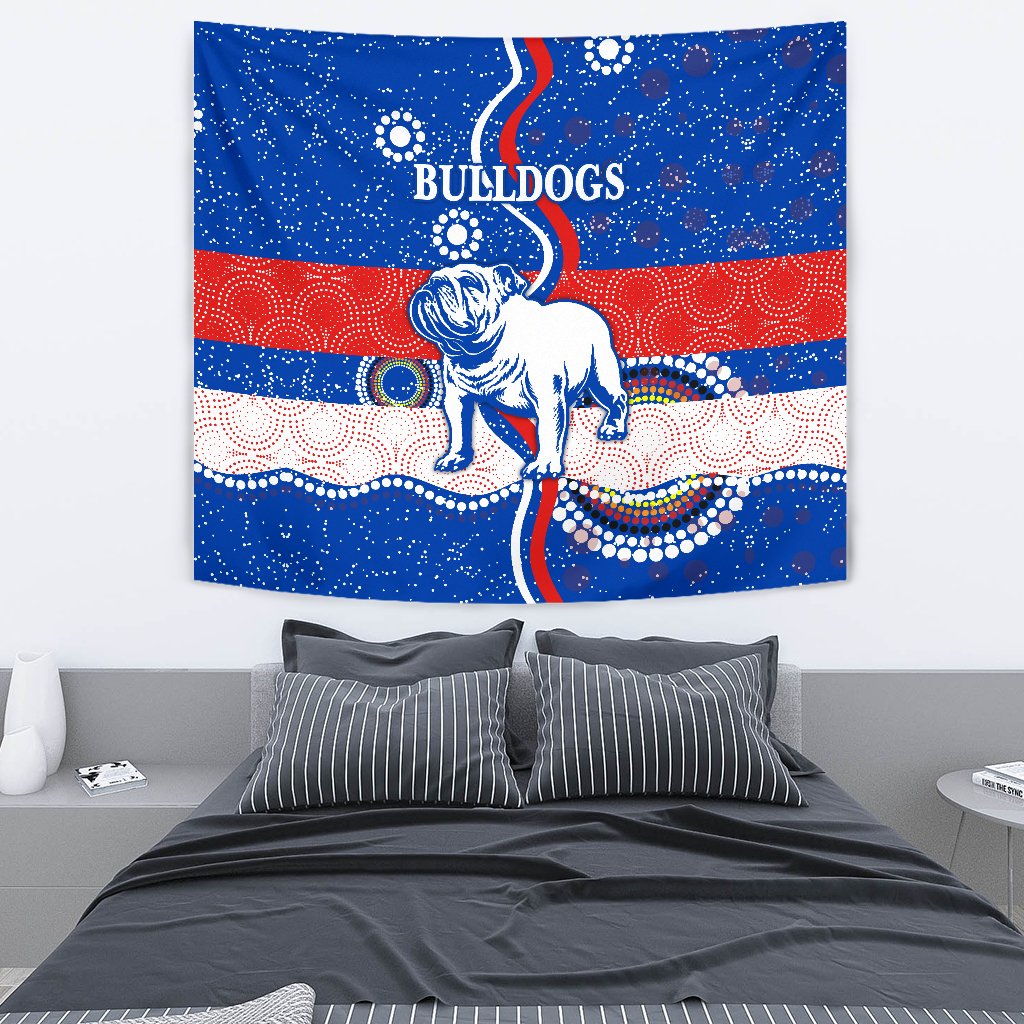 Western Tapestry Bulldogs Unique Indigenous - Vibe Hoodie Shop