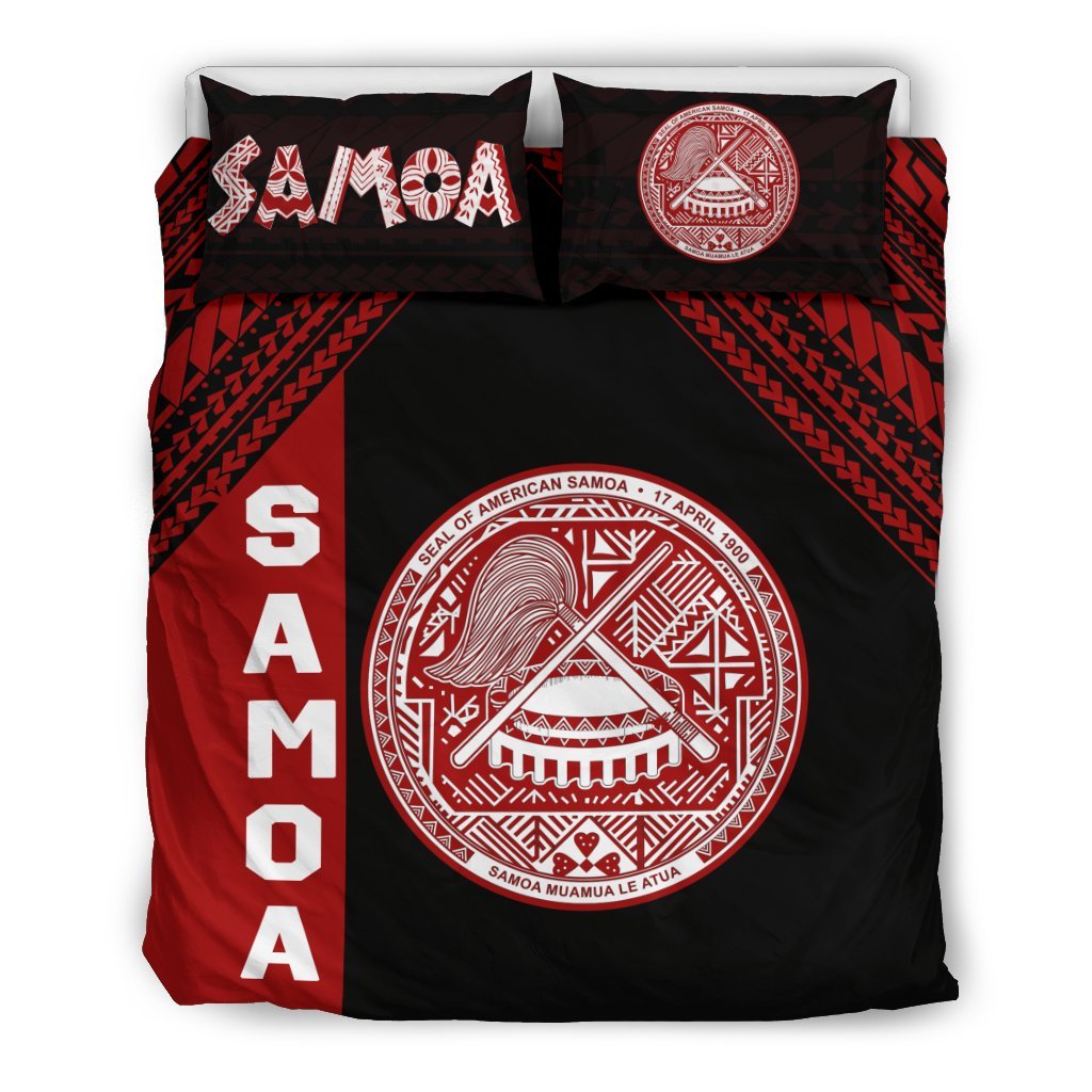 Seal Of American Samoa Bedding Set - Vibe Hoodie Shop