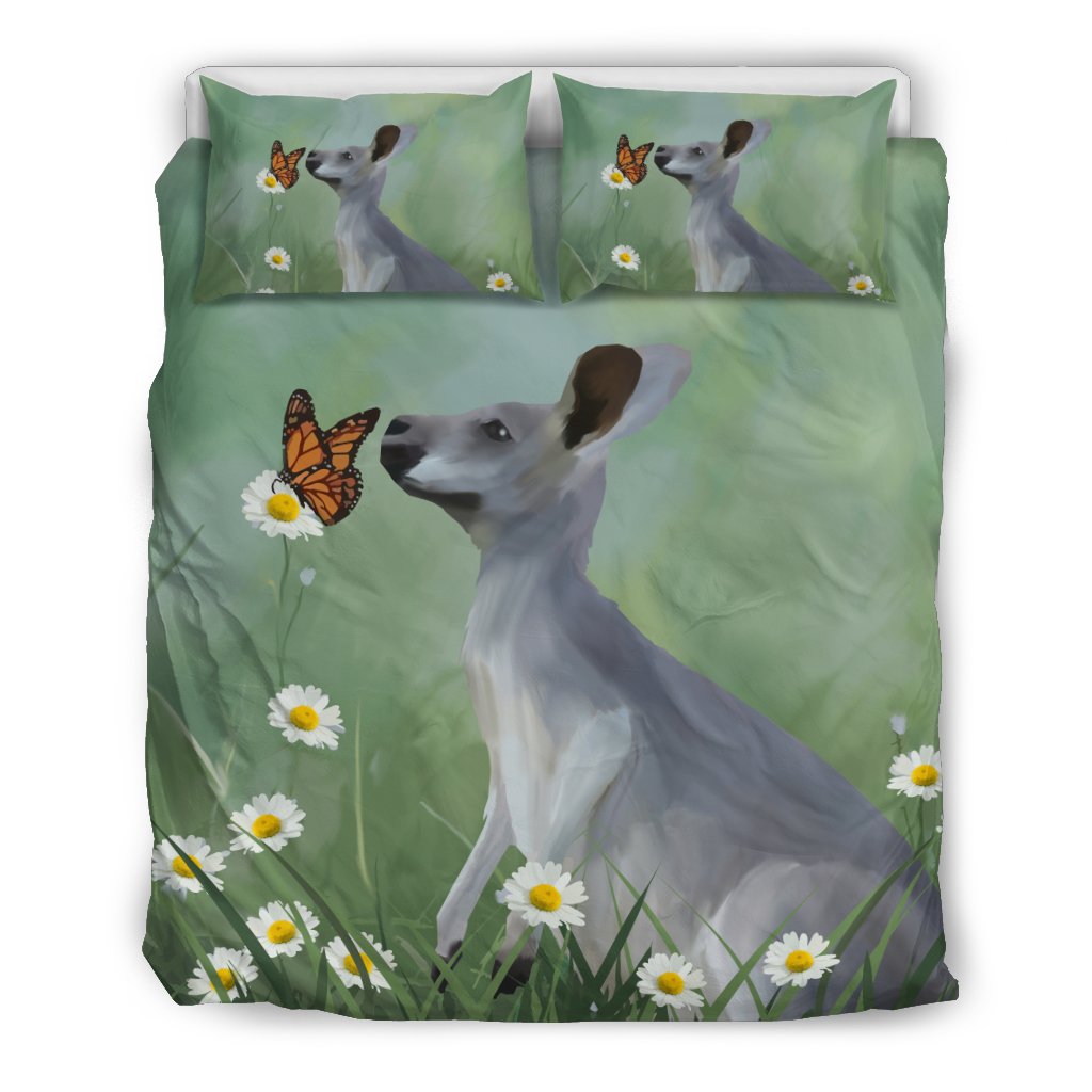 Bedding Sets - Kangaroo Bed Butterfly Painting Sets - Vibe Hoodie Shop