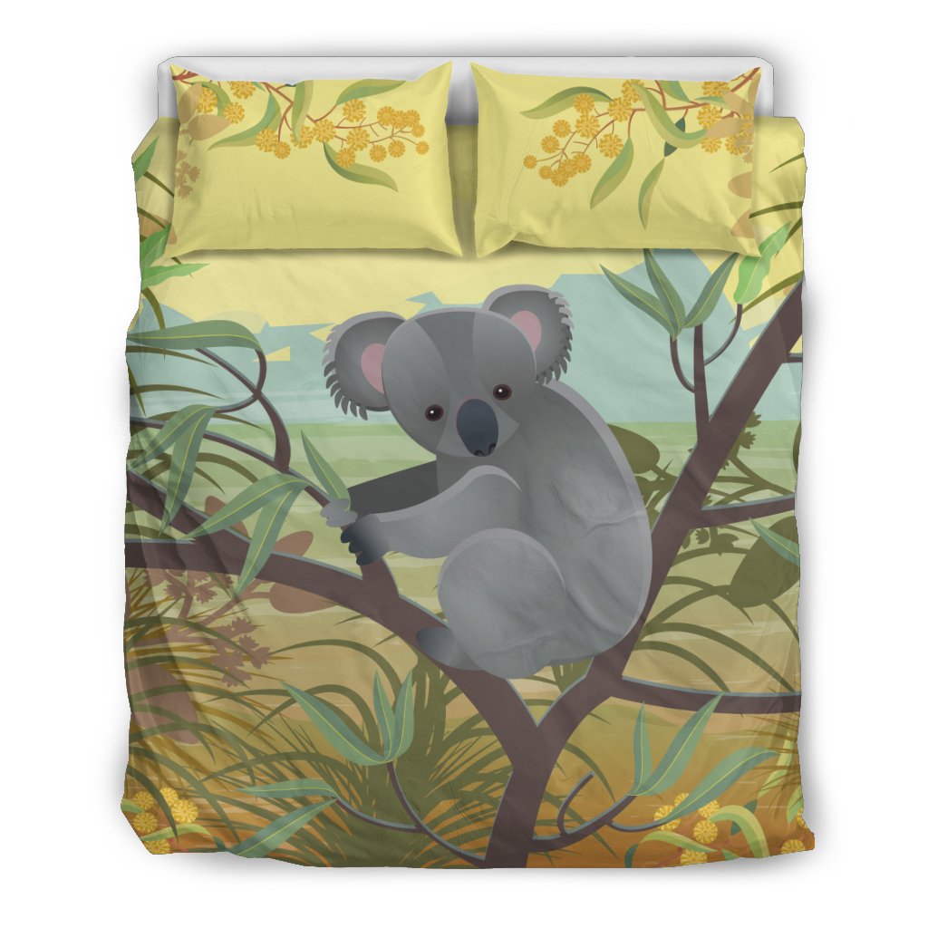 Australia Bedding Sets - Koala Bed Painting Landscape Art Sets - Vibe Hoodie Shop