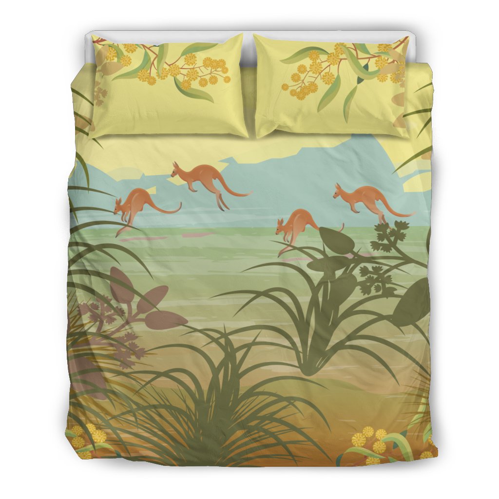 Bedding Sets - Kangaroo Bed Landscape Art Sets - Vibe Hoodie Shop