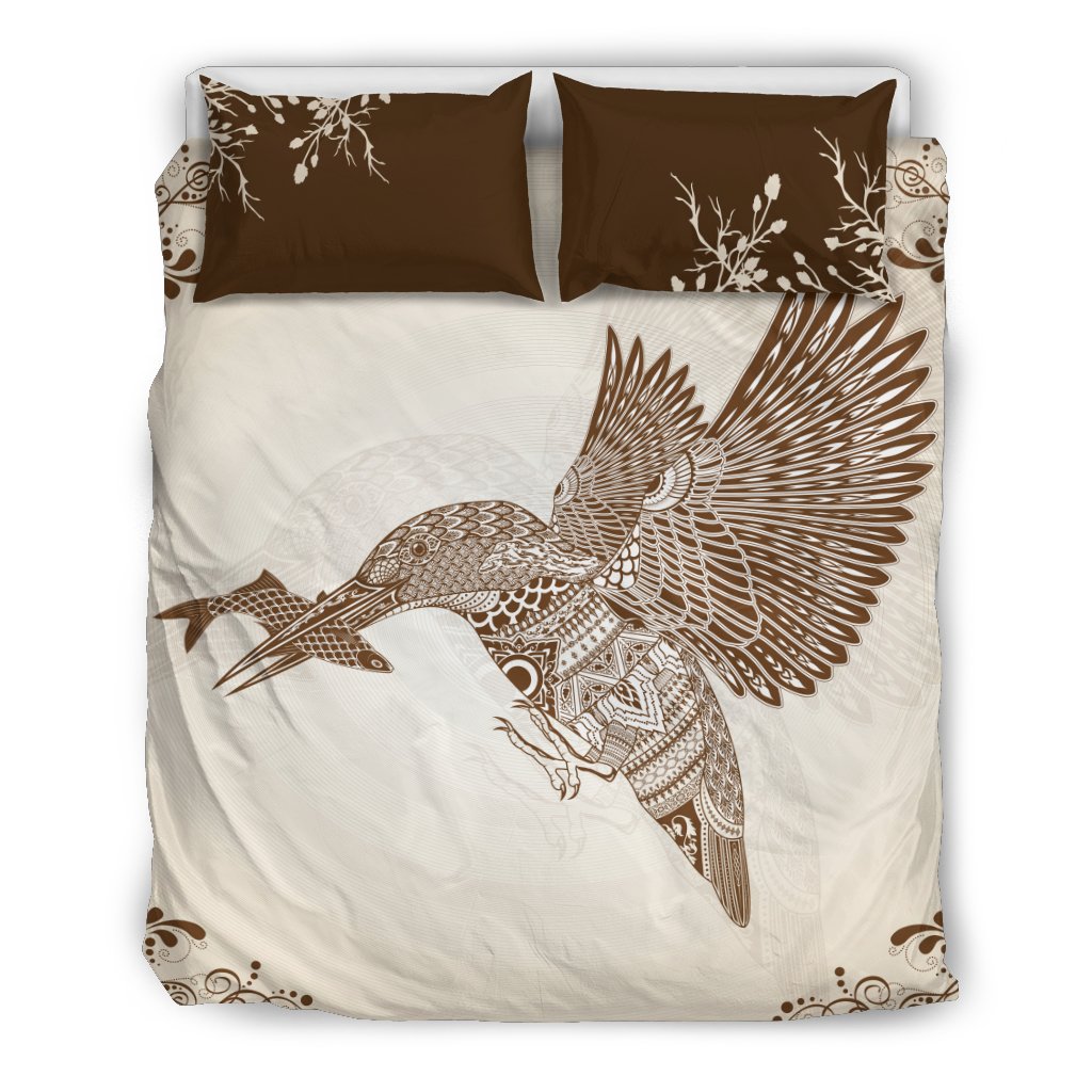 Aboriginal Bedding Sets, Kingfisher Patterns Fish - Vibe Hoodie Shop