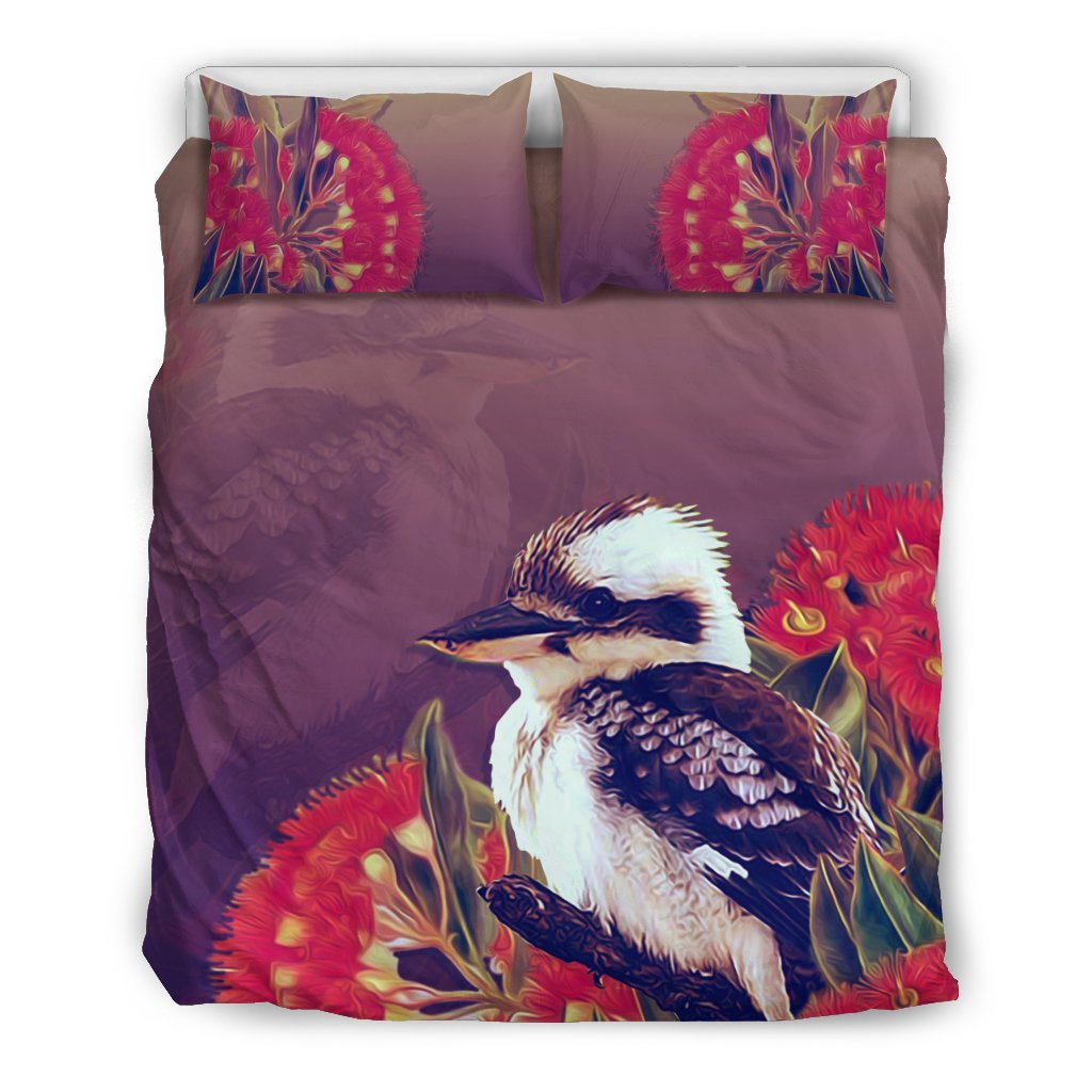 Bedding Sets - Kookaburra Bed Waratah Flower Sets - Vibe Hoodie Shop