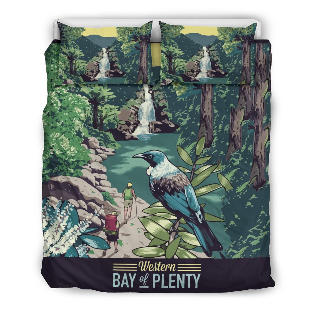 New Zealand Bedding Set, Tui Bird Duvet Cover And Pillow Case - Vibe Hoodie Shop