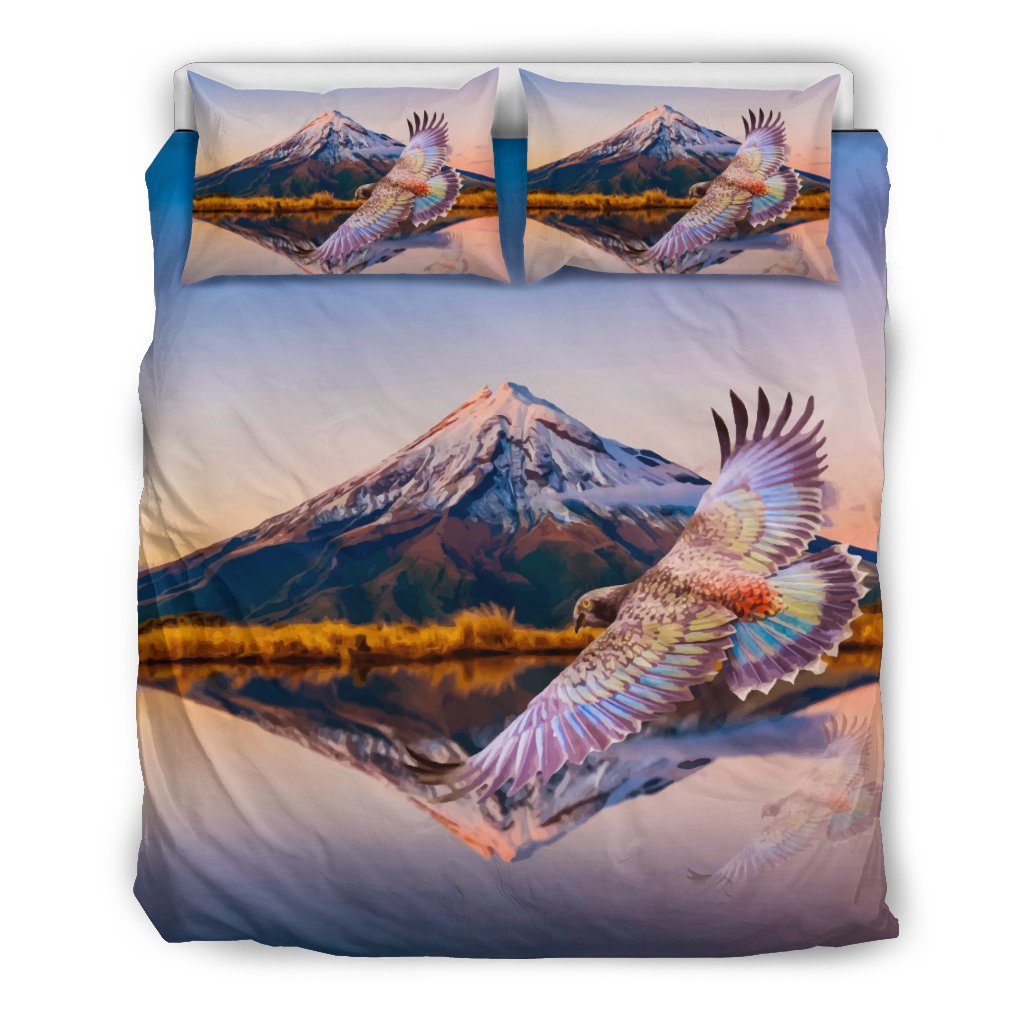 New Zealand Parrot Bedding Set Kea Bird - Vibe Hoodie Shop