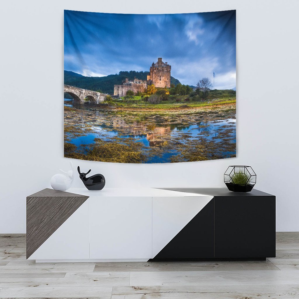 Scotland - Eilean Donan Castle Tapestry - Vibe Hoodie Shop