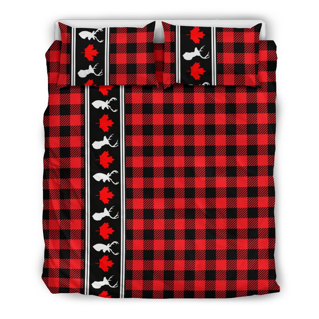 Canada Maple Leaf Bedding Set - Rustic Duvet Covers 10 - Vibe Hoodie Shop