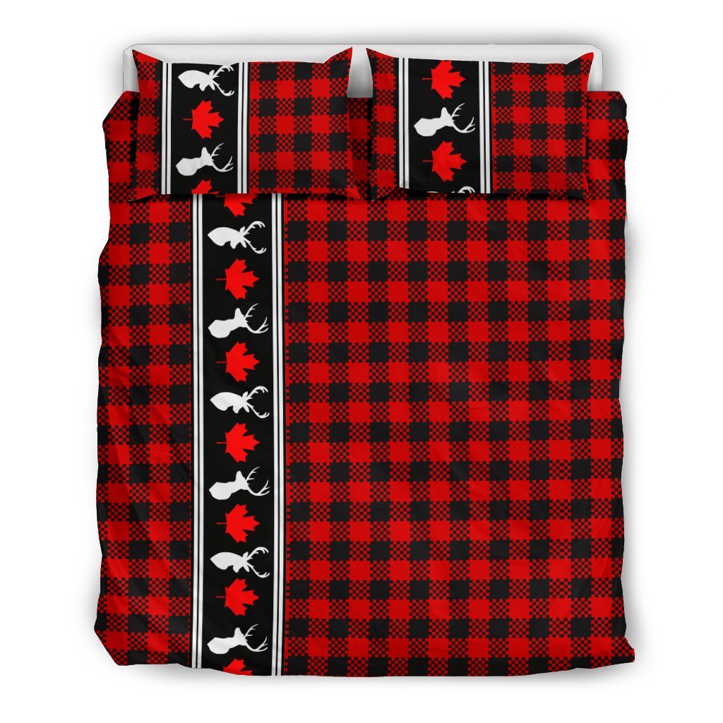 Canada Maple Leaf Bedding Set - Rustic Duvet Covers 11 - Vibe Hoodie Shop