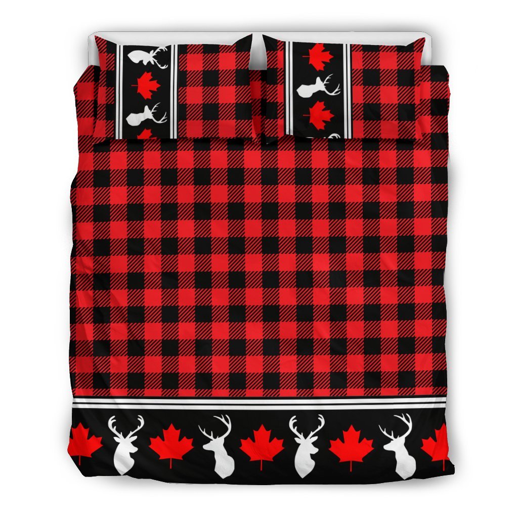 Canada Maple Leaf Bedding Set - Rustic Duvet Covers 12 - Vibe Hoodie Shop