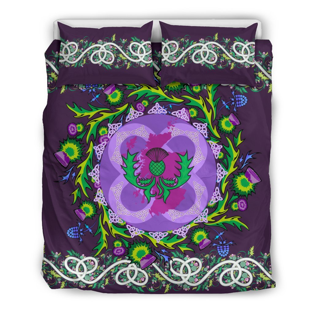 Scotland Thistle Celtic Bedding Set - Vibe Hoodie Shop