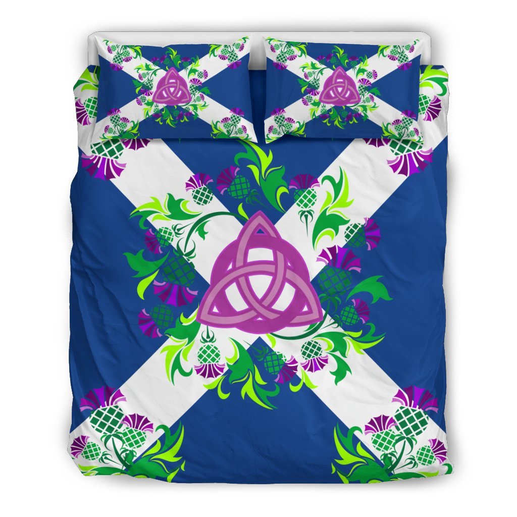 Scotland Thistle And Celtic Bedding Set - Vibe Hoodie Shop