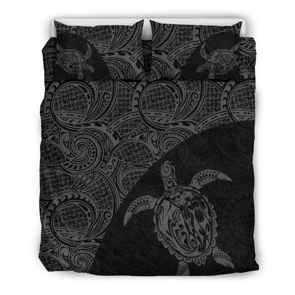 Hawaii Bedding Set, Tribal Turtle Mermaid Duvet Cover And Pillow Case - Vibe Hoodie Shop