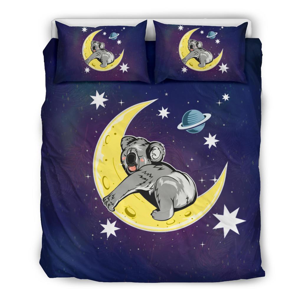 Bedding Sets - Koala Bed Sleeping On The Moon Painting Sets - Vibe Hoodie Shop