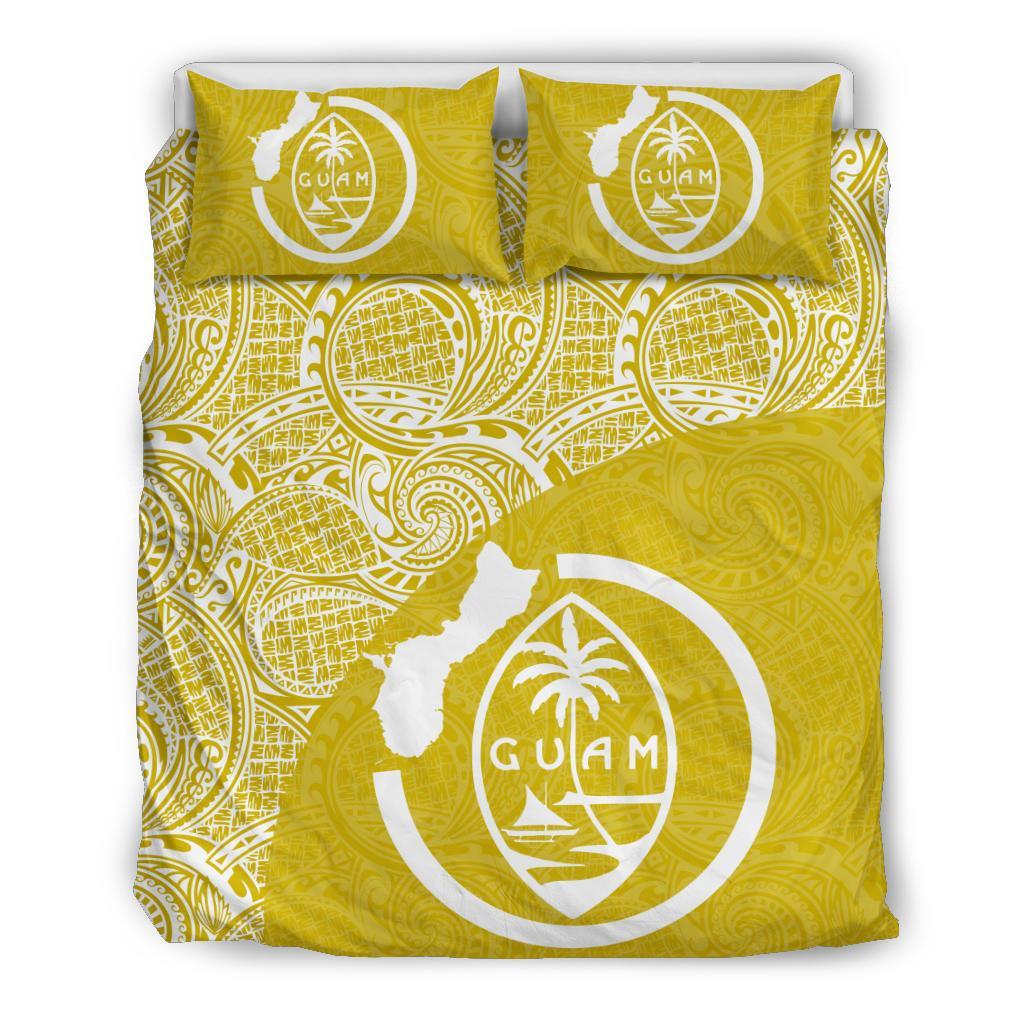 Guam Bedding Set Coat Of Arm Map Polynesian 14 - Vibe Hoodie Shop