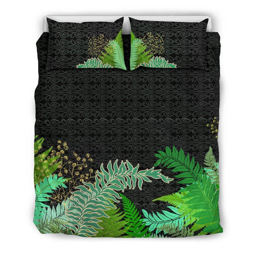 Tropical New Zealand Style With Silver Fern Bedding Set - Vibe Hoodie Shop