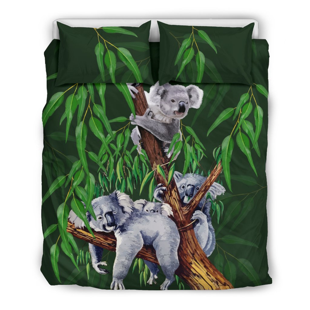 Bedding Sets - Koala Bed Family Drawing Painting Sets - Vibe Hoodie Shop