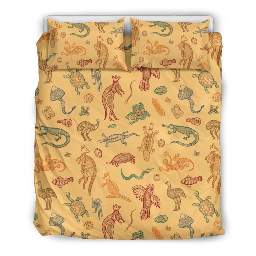 Bedding Sets - Australia Animals Bed Vintage Symbol Sets - Vibe Hoodie Shop