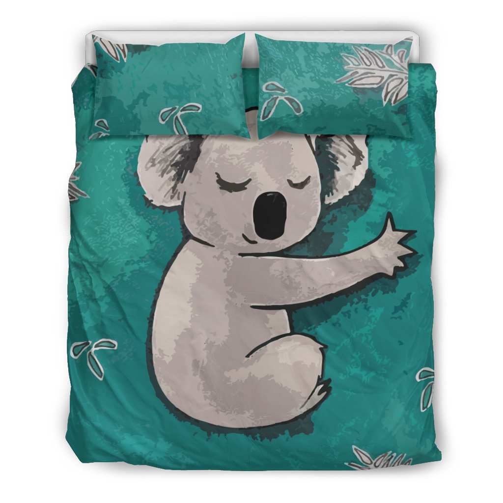 Bedding Sets - Koala Bed Sleeping Drawing Painting Sets - Vibe Hoodie Shop