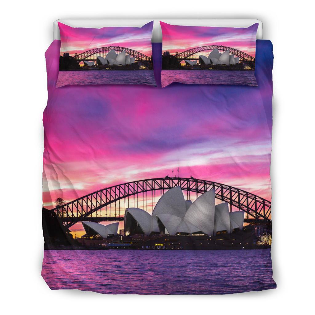 Bedding Sets - Sydney Opera Bed Landscape Art Sets - Vibe Hoodie Shop