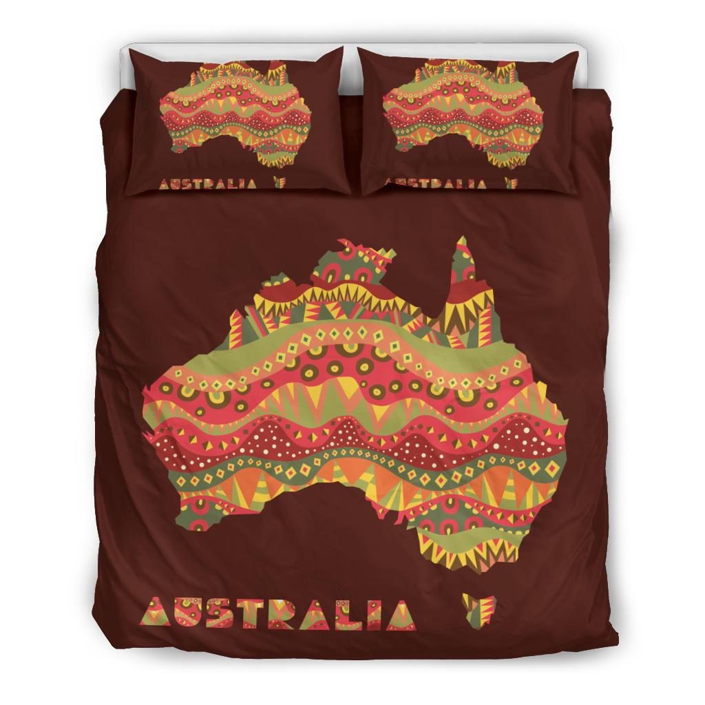 Aboriginal Bedding Sets, Australia Map Patterns - Vibe Hoodie Shop