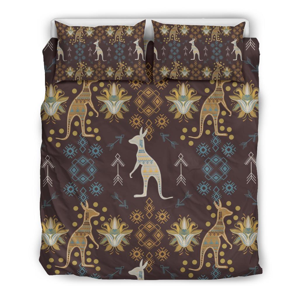 Bedding Sets - Kangaroo Bed Patterns Bohemian Sets - Vibe Hoodie Shop