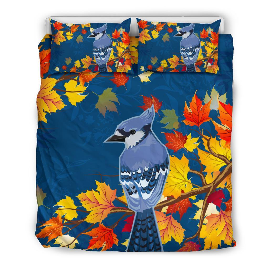 Canada - Jay Bird Maple Leaves Bedding Set - Vibe Hoodie Shop