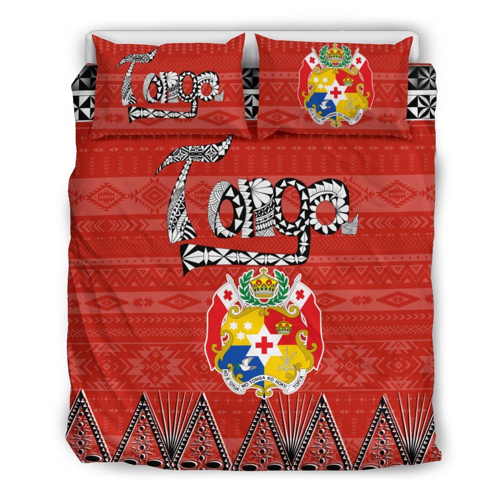 Coat Of Arms Tonga Bedding Set - Vibe Hoodie Shop