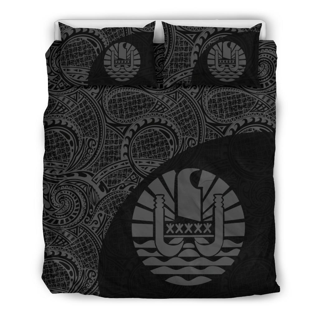 Tahiti Polynesian Bedding Sets Coat Of Arms - Wave Style 4 - Vibe Hoodie Shop