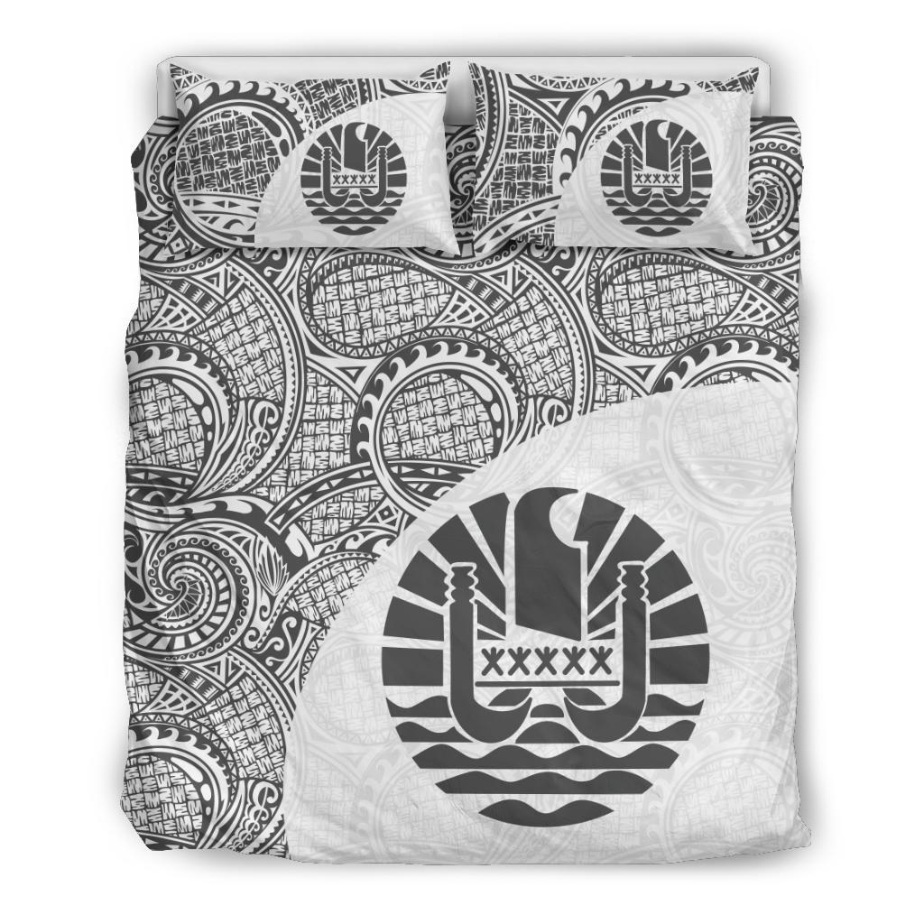 Tahiti Polynesian Bedding Sets Coat Of Arms - Wave Style 5 - Vibe Hoodie Shop