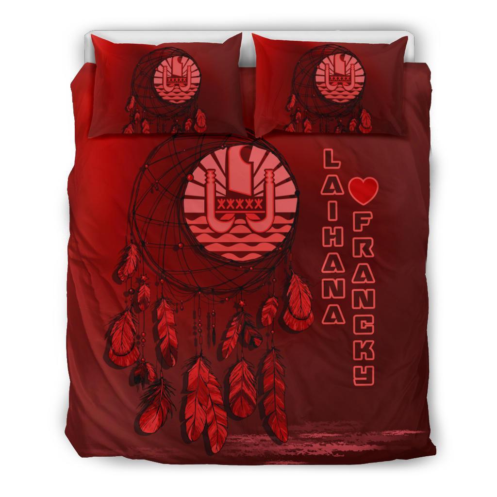 Tahiti Dreamcatcher - Custom Red Bedding Set - Vibe Hoodie Shop