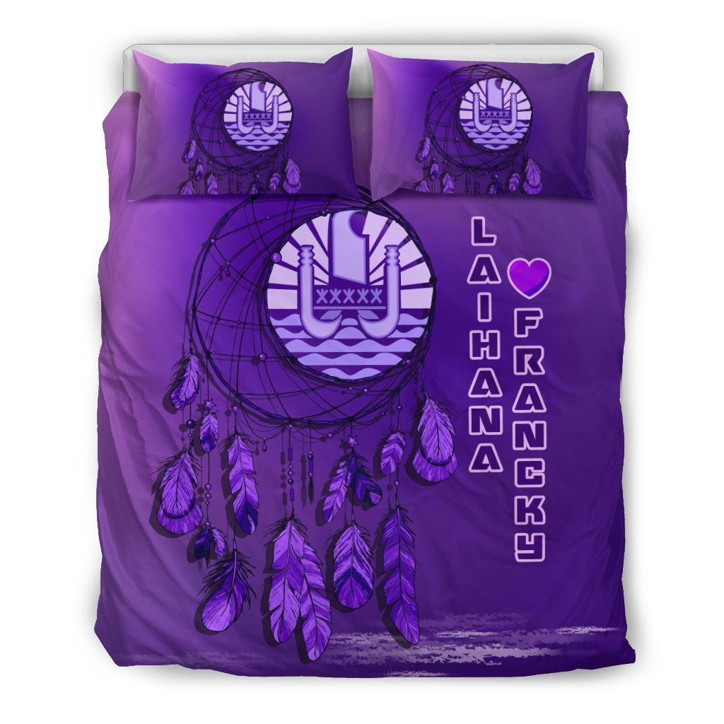 Tahiti Dreamcatcher - Custom Purple Bedding Set - Vibe Hoodie Shop