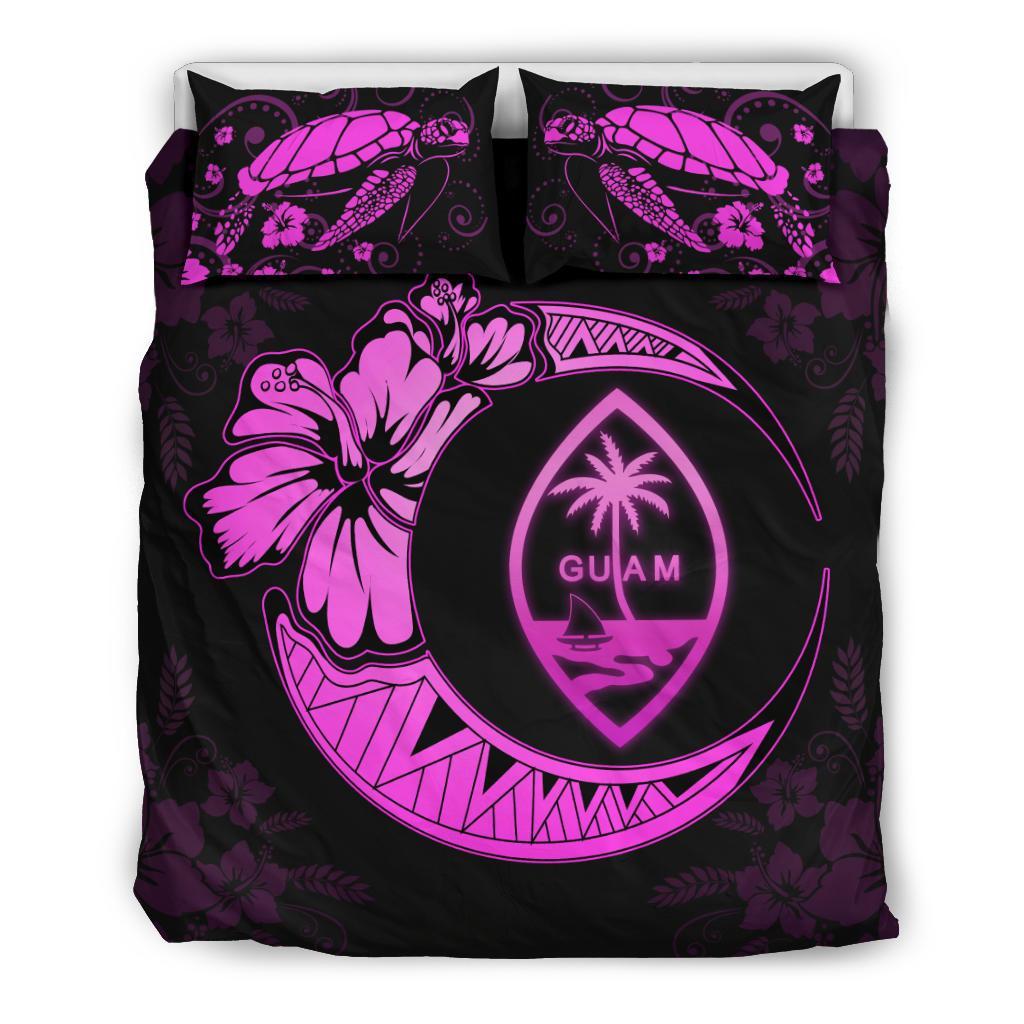 Guam Moon Bedding Set Pink - Vibe Hoodie Shop