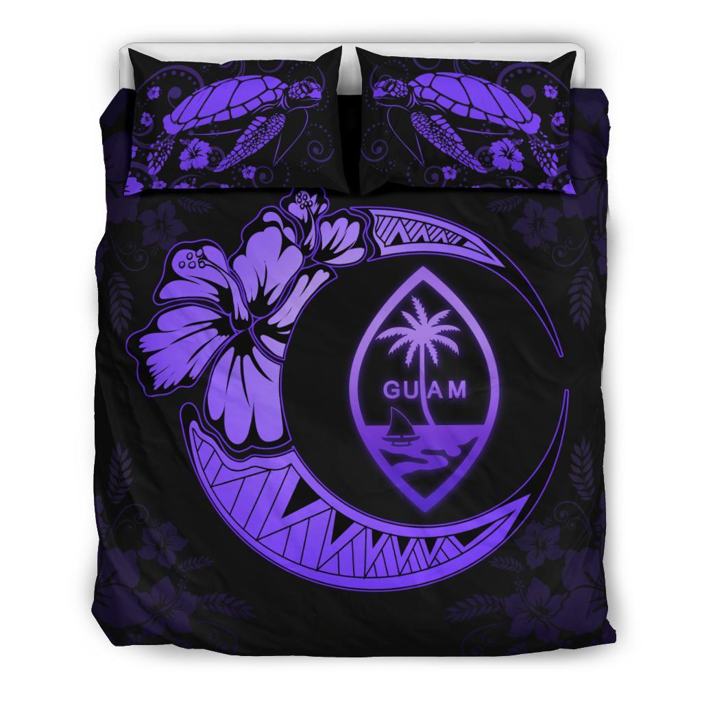 Guam Moon Bedding Set Violet - Vibe Hoodie Shop