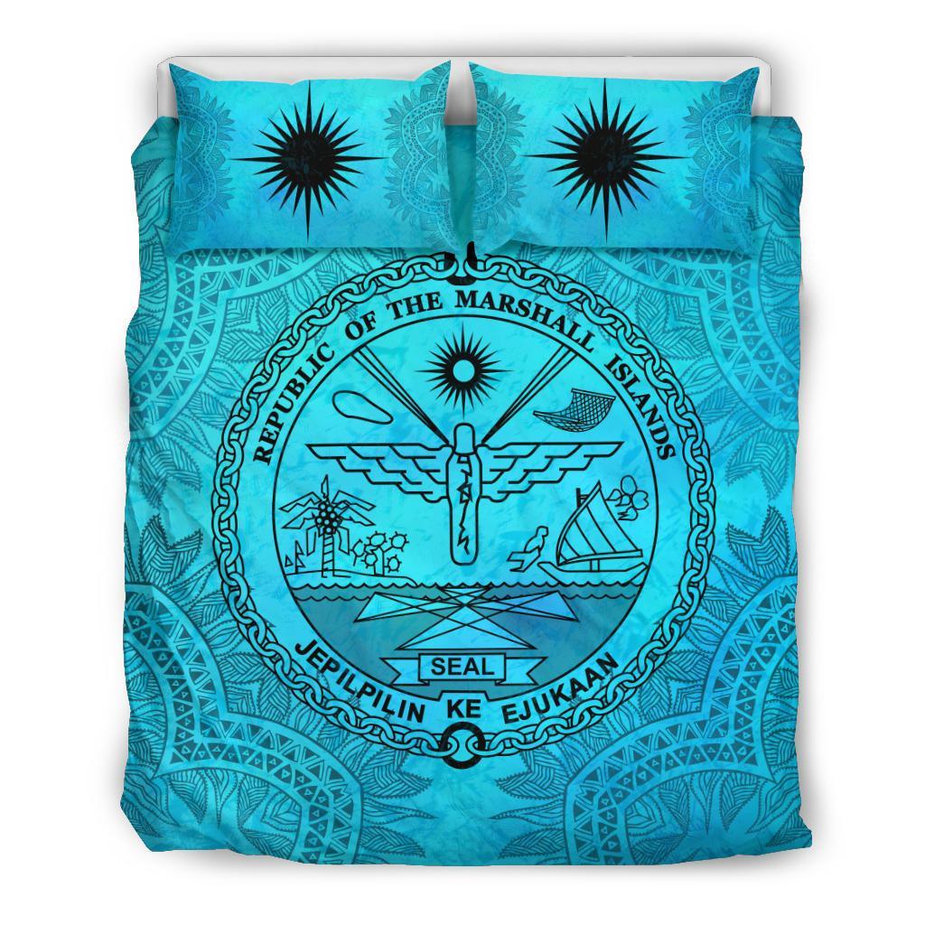 Marshall Islands Turquoise Bedding Set - Vibe Hoodie Shop