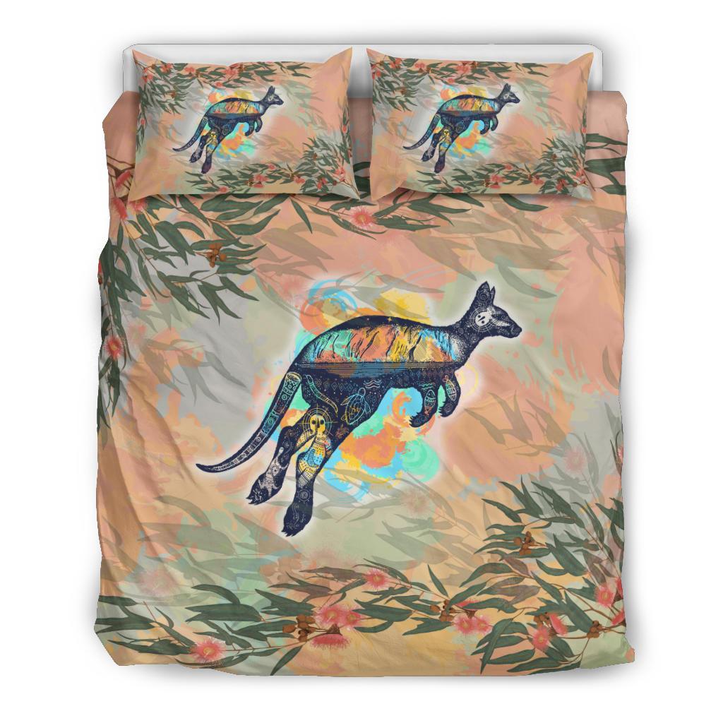 Bedding Sets - Kangaroo Bed Drawing Painting Sets - Vibe Hoodie Shop