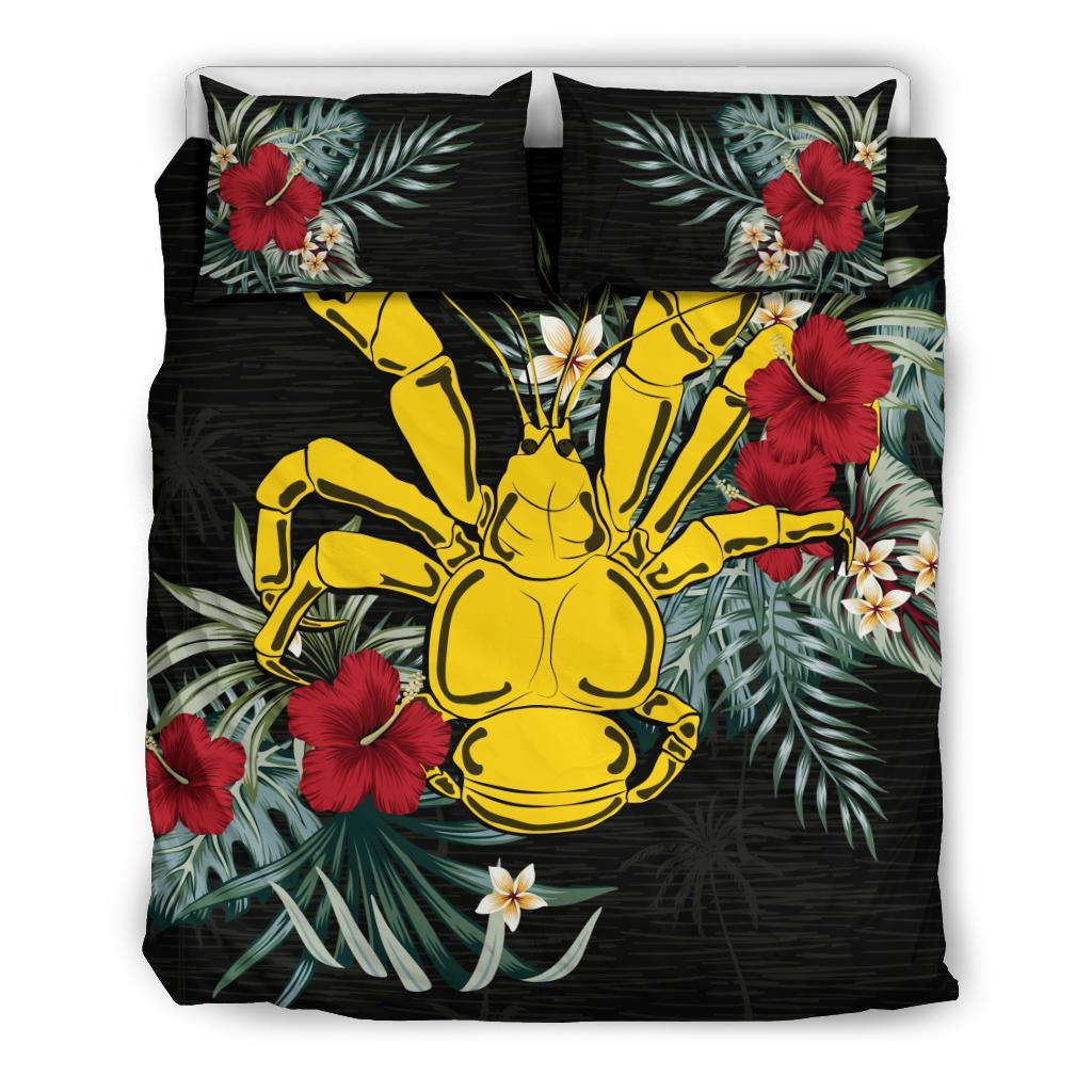 Niue Hibiscus Coconut Crab Bedding Set - Vibe Hoodie Shop