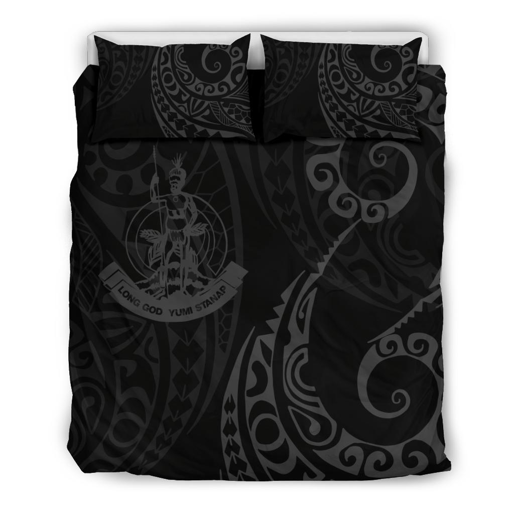 Vanuatu Polynesian Bedding Set - Tattoo Style 05 - Vibe Hoodie Shop