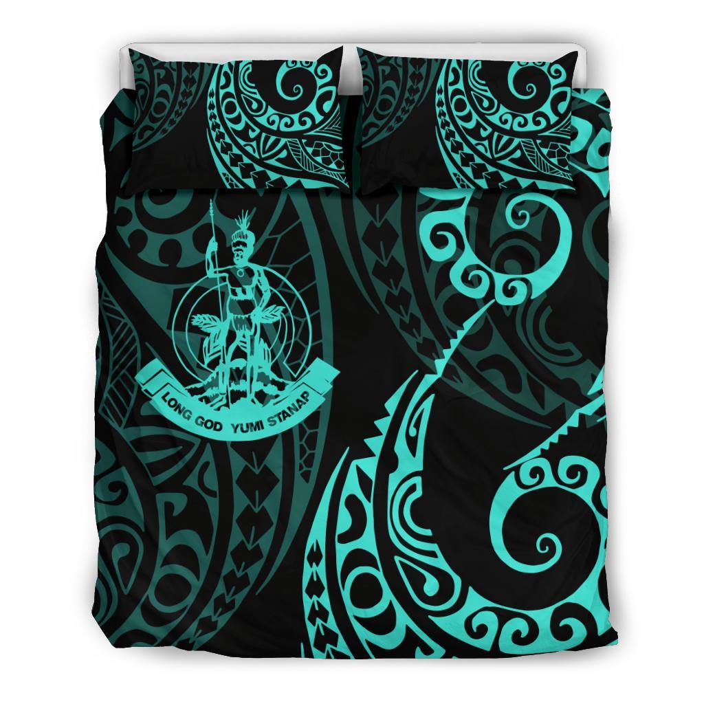 Vanuatu Polynesian Bedding Set - Tattoo Style 06 - Vibe Hoodie Shop