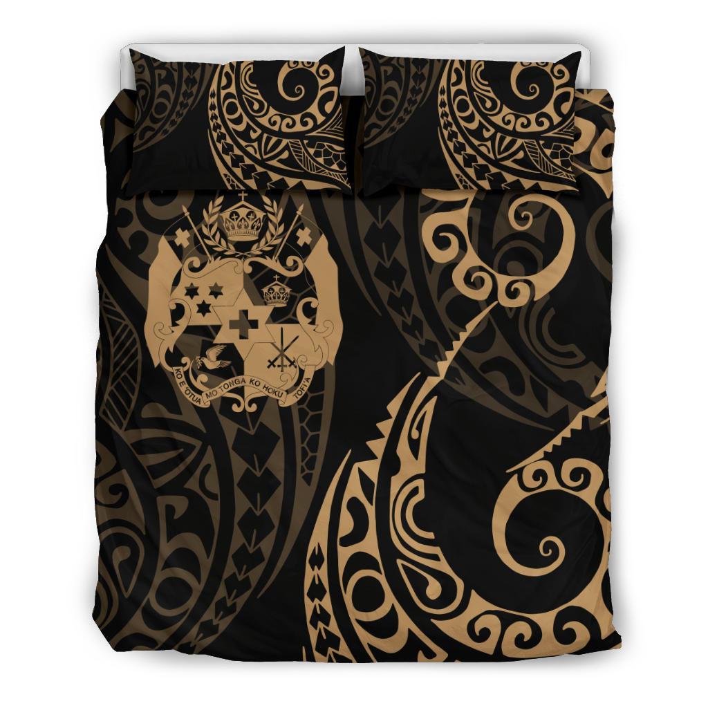 Tonga Polynesian Bedding Set - Tattoo Style 04 - Vibe Hoodie Shop