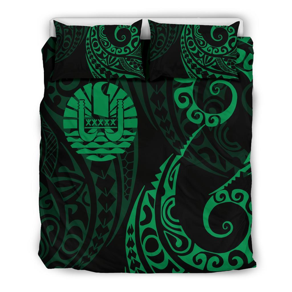 Tahiti Polynesian Bedding Set - Tattoo Style 03 - Vibe Hoodie Shop