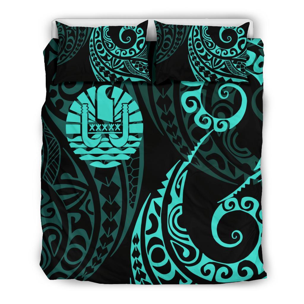 Tahiti Polynesian Bedding Set - Tattoo Style 06 - Vibe Hoodie Shop