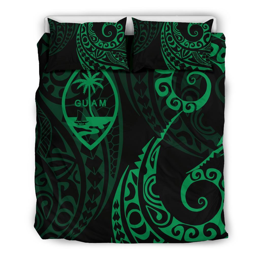 Guam Polynesian Bedding Set - Tattoo Style 04 - Vibe Hoodie Shop