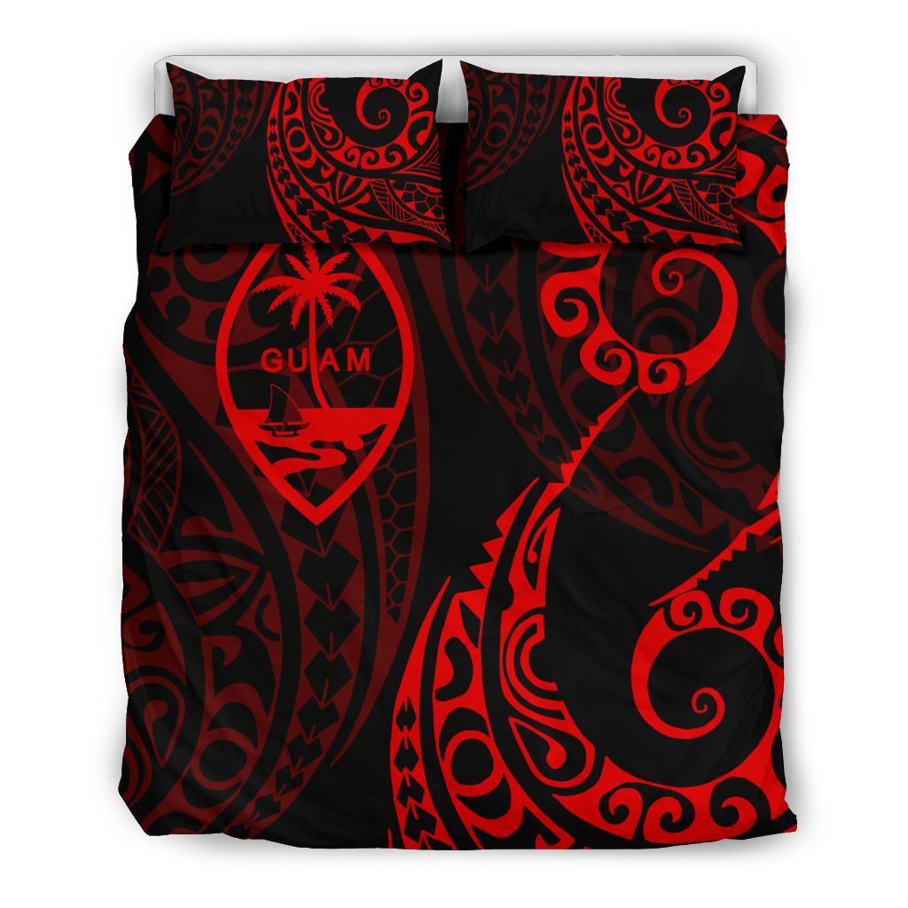 Guam Polynesian Bedding Set - Tattoo Style 05 - Vibe Hoodie Shop