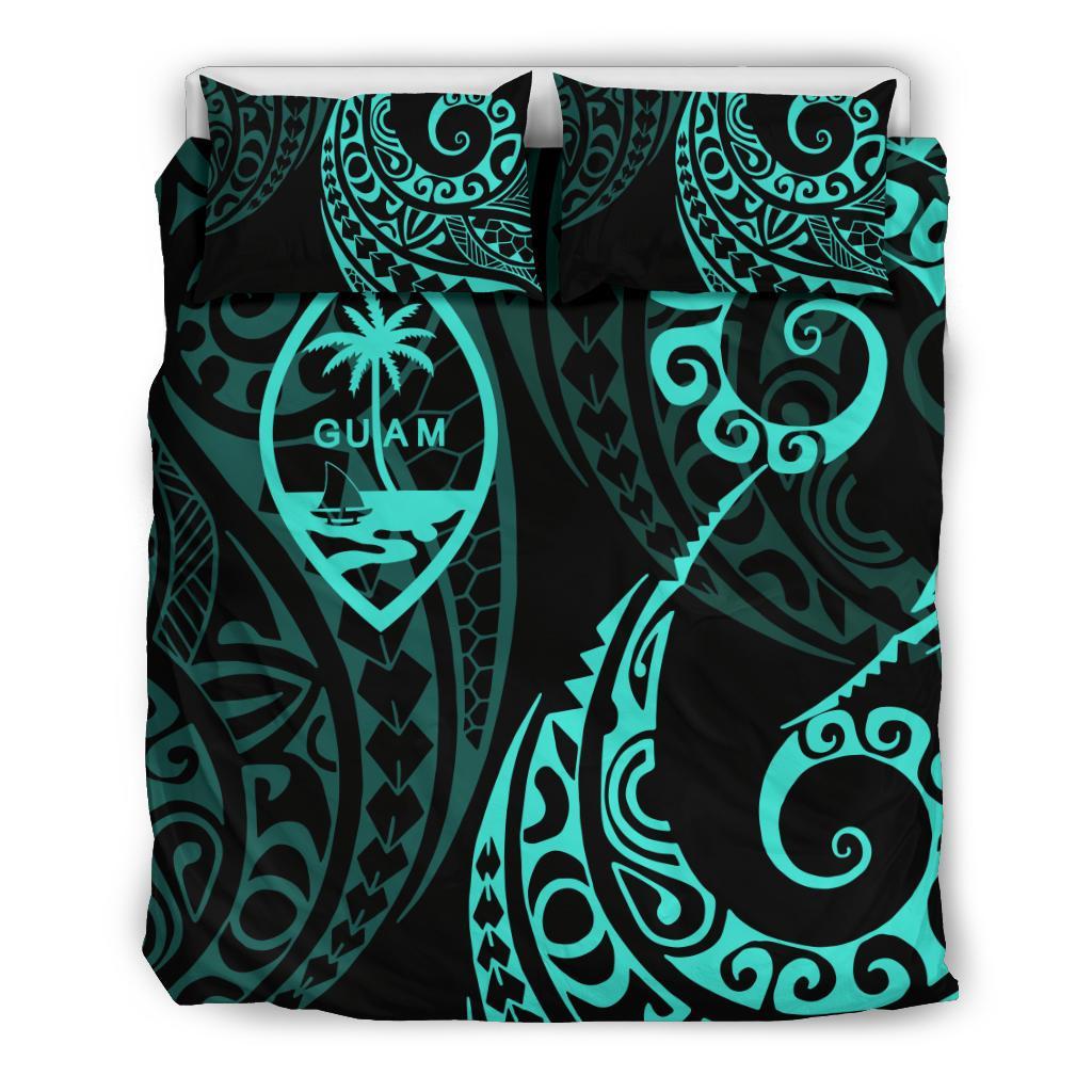 Guam Polynesian Bedding Set - Tattoo Style 06 - Vibe Hoodie Shop