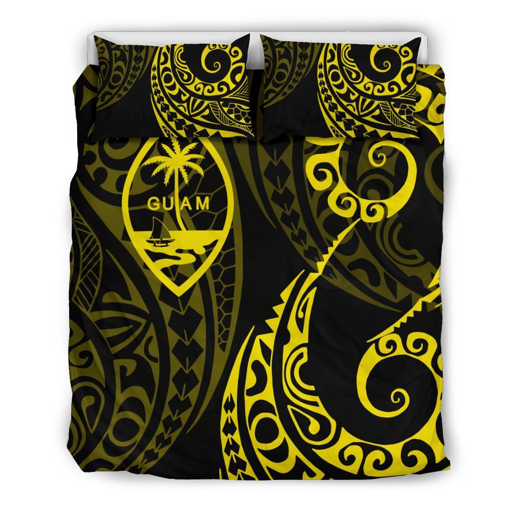 Guam Polynesian Bedding Set - Tattoo Style 08 - Vibe Hoodie Shop