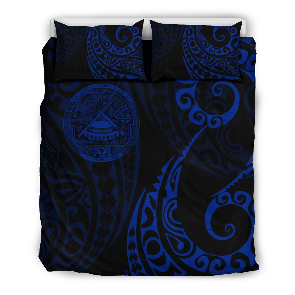 American Samoa Polynesian Bedding Set - Tattoo Style 01 - Vibe Hoodie Shop