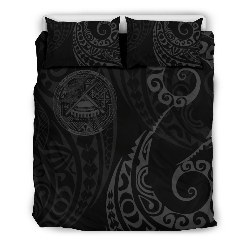 American Samoa Polynesian Bedding Set - Tattoo Style 03 - Vibe Hoodie Shop